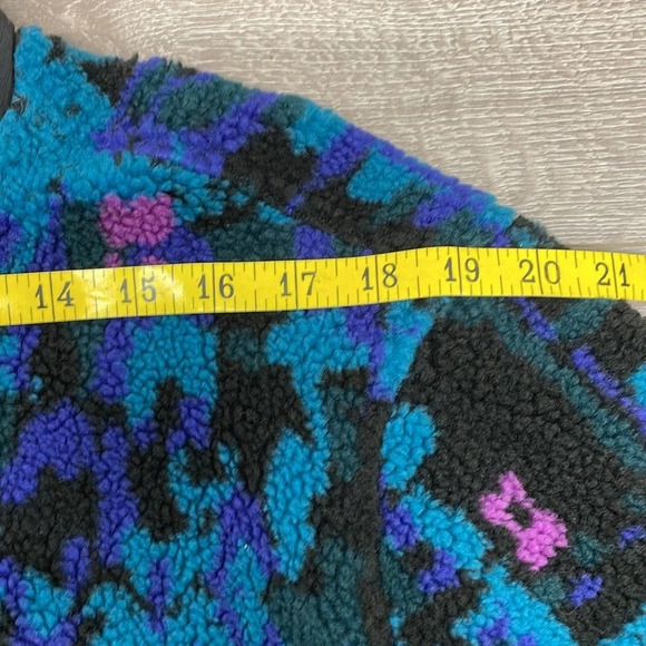 American Eagle Full Zip Sherpa Fleece Teddy Lined Jacket Multicolored Camo XL - Picture 5 of 16